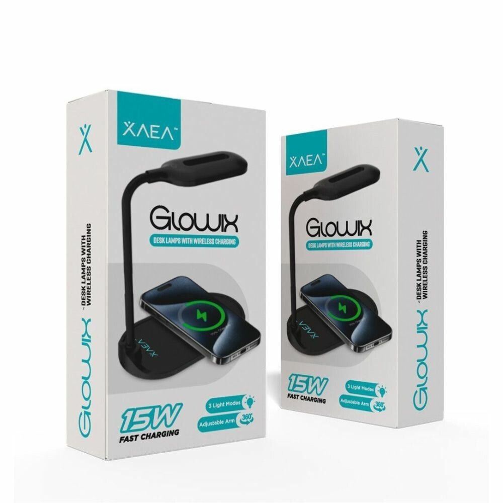 LAMPARA VELADOR CARGA INALAMBRICA GLOWIX -HT24 MODX-000F NEGRO LAMPARA VELADOR CARGA INALAMBRICA GLOWIX -HT24 MODX-000F NEGRO - Imagen 1