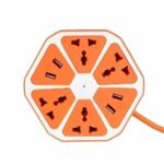 ZAPATILLA HEXAGONAL 2 USB 5 TOMACORRIENTE CIRCULAR