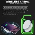 CARGADOR WIRELESS QI XAEA XPIRAL MODS-723 WHITE - Imagen 3