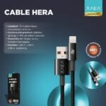 CABLE USB-C A LIGHTNING XAEA HERA MOD-106C GOLD - Imagen 3