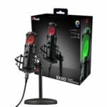MICROFONO GAMER TRUST GXT256 EXXO CARDIOIDE TRIPODE RGB - Imagen 2