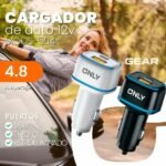CARGADOR CELULAR AUTO 12V XAEA GEAR USB-A Y USB-C + CABLE USB-C PD-20W MODS-504 - Imagen 3