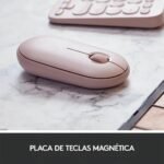 MOUSE INALAMBRICO LOGITECH M350s PEBBLE 2 PINK - Imagen 4
