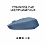 MOUSE INALAMBRICO LOGITECH M170 BLUE GREY - Imagen 2