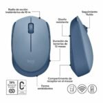 MOUSE INALAMBRICO LOGITECH M170 BLUE GREY - Imagen 3