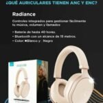 AURICULAR HEADSET WIRELESS BT XAEA RADIANCE MODX-703 WHITE - Imagen 4