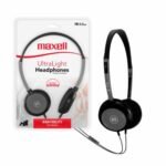 AURICULAR HEADSET MAXELL ULTRALIGHT HP-200 BLACK - Imagen 2