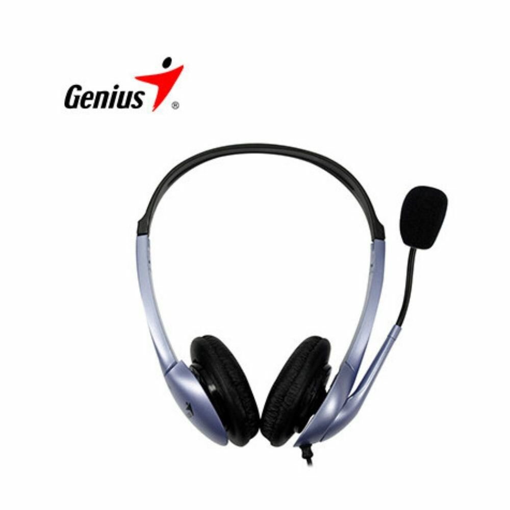 AURICULAR HEADSET GENIUS DUAL JACK HS-04S AURICULAR HEADSET GENIUS DUAL JACK HS-04S - Imagen 1