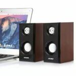 PARLANTE MULTIMEDIA USB WOODEN DUAL MODX-103 E-1014 - Imagen 2