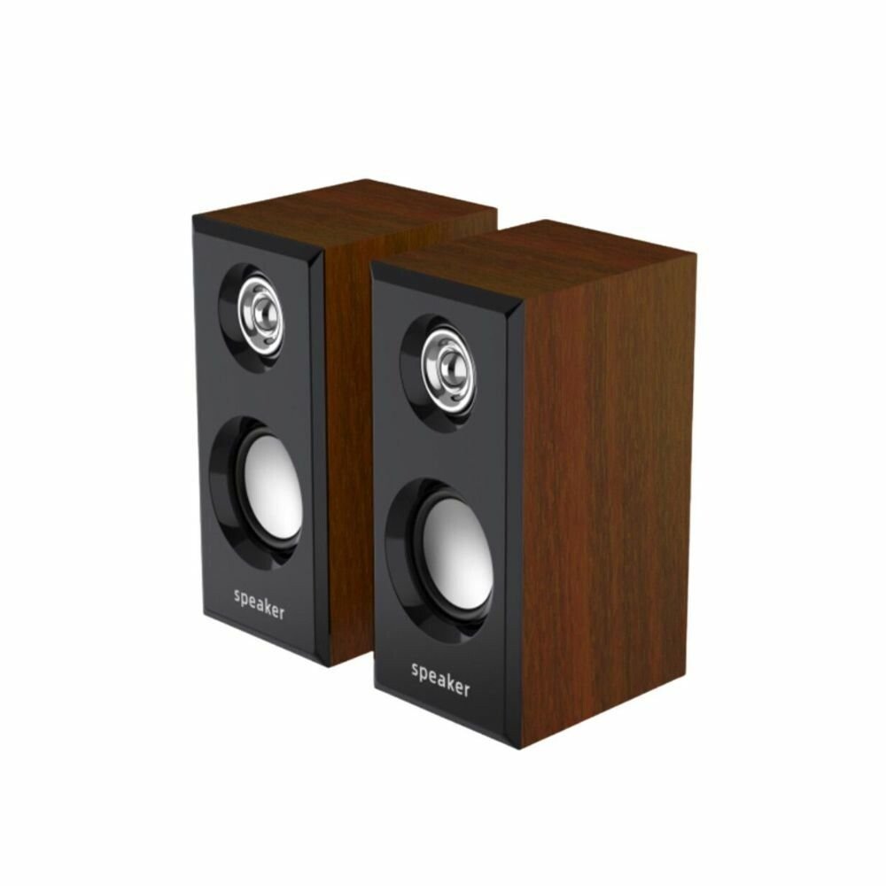 PARLANTE MULTIMEDIA USB WOODEN DUAL MODX-103 E-1014 PARLANTE MULTIMEDIA USB WOODEN DUAL MODX-103 E-1014 - Imagen 1