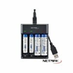 CARGADOR DE PILAS AA/AAA X4 NETMAK NM-CH4 FAST CHARGE - Imagen 2