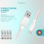 CABLE USB-C XAEA SOOK CANDY MODX-091 GREEN - Imagen 3