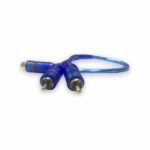 CABLE RCA 1 HEMBRA 2 MACHOS AZUL (BULK) - Imagen 2