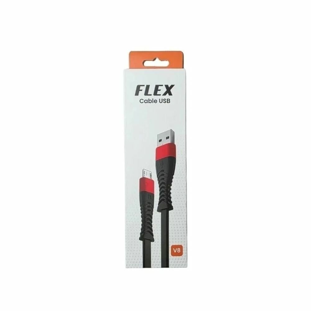 CABLE MICRO USB ONLY FLEX V8 MOD121-FLEX BLACK CABLE MICRO USB ONLY FLEX V8 MOD121-FLEX BLACK - Imagen 1