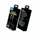 CABLE USB-C A LIGHTNING XAEA ATHENEA MALLADO 1M MODX-098 BLACK