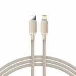 CABLE USB-C A LIGHTNING XAEA ATHENEA MALLADO 1M MODX-098 BEIGE - Imagen 2