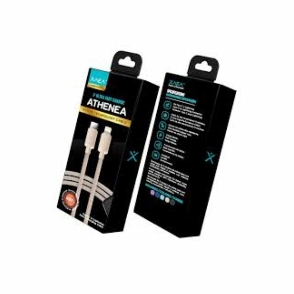 CABLE USB-C A LIGHTNING XAEA ATHENEA MALLADO 1M MODX-098 BEIGE CABLE USB-C A LIGHTNING XAEA ATHENEA MALLADO 1M MODX-098 BEIGE - Imagen 1