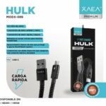 CABLE MICRO USB XAEA HULK 4.4A MOD2078 BLACK - Imagen 4