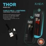 CABLE USB-C XAEA THOR 4.4A MOD 2007 RED - Imagen 3