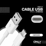 CABLE USB-C ONLY CLASSIC SERIES 2M MOD 72 - Imagen 3