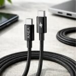 CABLE USB-C A USB-C XAEA HERA MALLADO 1.5M MODX-105 BLACK - Imagen 2