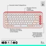 KIT TECLADO MOUSE INALAMBRICO LOGITECH POP ICON PINK - Imagen 5