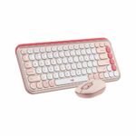 KIT TECLADO MOUSE INALAMBRICO LOGITECH POP ICON PINK