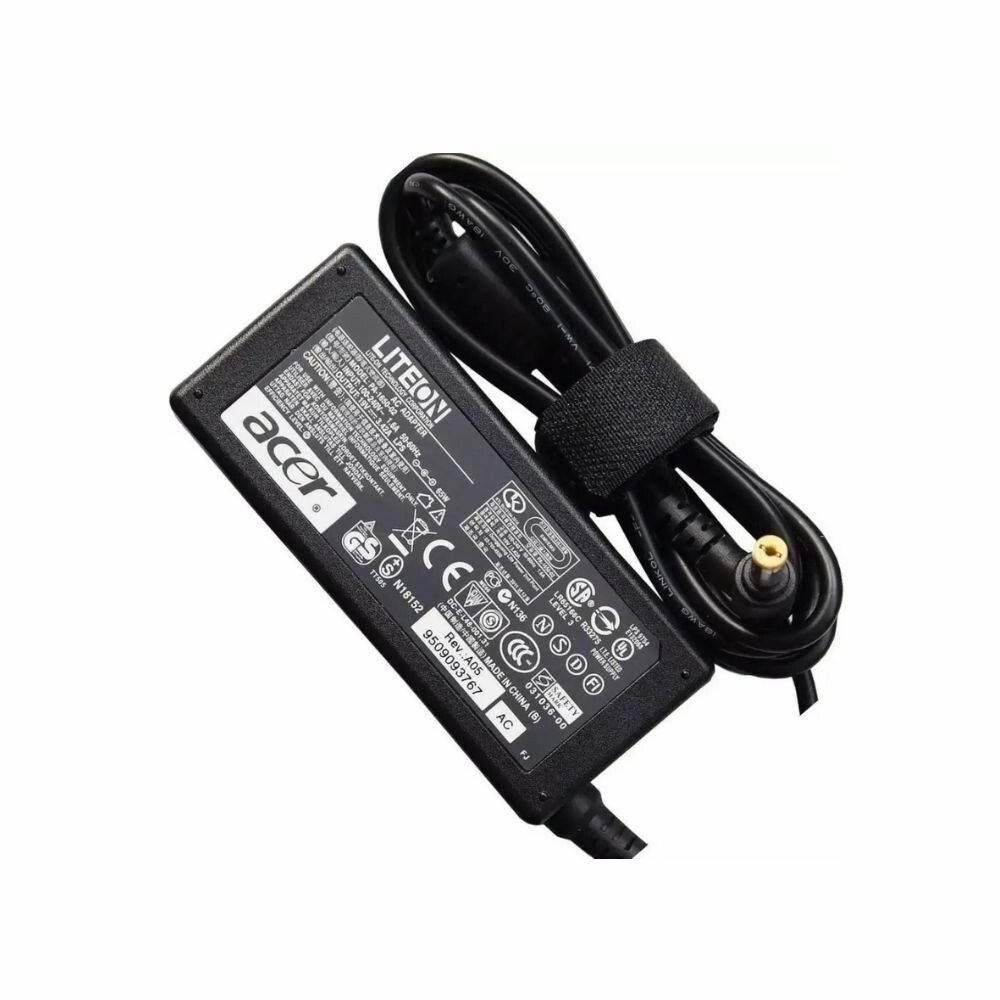 CARGADOR NOTEBOOK ACER PIN AMARILLO 65W 19V 3.42A CARGADOR NOTEBOOK ACER PIN AMARILLO 65W 19V 3.42A - Imagen 1
