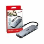 HUB USB-C GENIUS X2 USB-A 3.0 + X1 USB-C 3.0 + X1 USB-C PD + HDMI