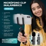 MICROFONO CORBATERO WIRELESS ONLY DUAL USB-C K9 MODS-891 - Imagen 4