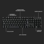 TECLADO GAMER LOGITECH MECANICO G413 SE FULL SIZE BLACK - Imagen 4