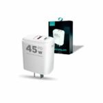 CARGADOR CELULAR XAEA OPTIMUM USB-C + USB-A 45W-PD MOD-501 - Imagen 2