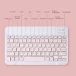 TECLADO INALAMBRICO BT YEXA ULTRA-THIN MODY-00DY PINK - Imagen 4