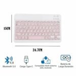 TECLADO INALAMBRICO BT YEXA ULTRA-THIN MODY-00DY PINK - Imagen 2
