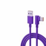 CABLE USB-C XAEA AX 90 GRADOS 1.5MTS MODX-002C VIOLET - Imagen 2