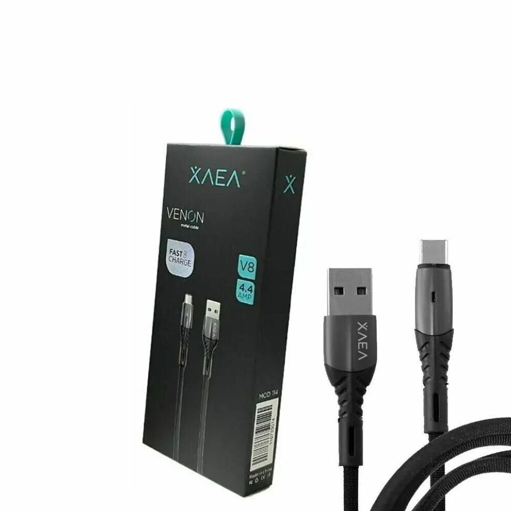 CABLE MICRO USB XAEA VENON MALLADO 1M MOD 114 CABLE MICRO USB XAEA VENON MALLADO 1M MOD 114 - Imagen 1
