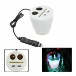 CARGADOR CELULAR AUTO 12V D-24 PUERTOS 12V + X2 USB-A - Imagen 2