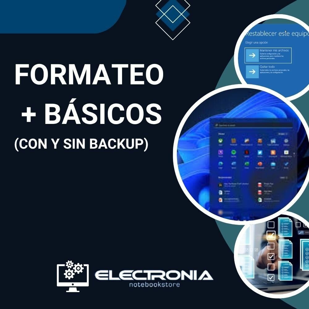 FORMATEO + BÁSICOS (CON Y SIN BACKUP) FORMATEO DE S.O + PROGRAMAS BÁSICOS (CON Y SIN BACKUP) - Imagen 1