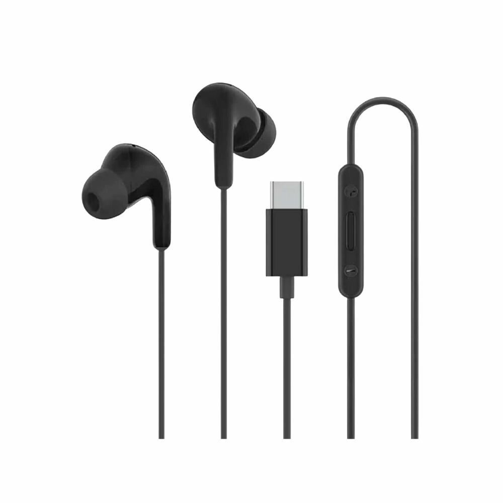 AURICULAR XAEA MANOS LIBRES USB-C MODV-00FE BLACK AURICULAR XAEA MANOS LIBRES USB-C MODV-00FE BLACK - Imagen 1