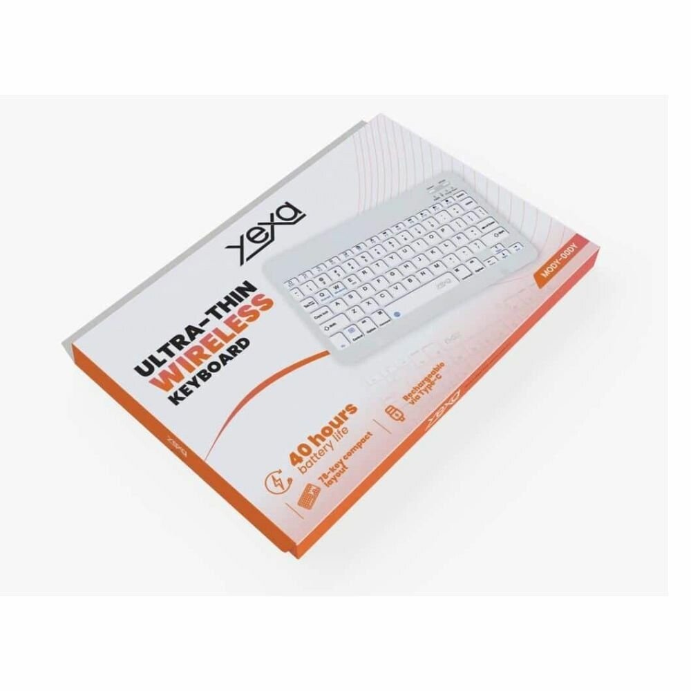 TECLADO INALAMBRICO BT YEXA ULTRA-THIN MODY-00DY WHITE TECLADO INALAMBRICO BT YEXA ULTRA-THIN MODY-00DY WHITE - Imagen 1