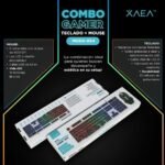 COMBO TECLADO Y MOUSE GAMER XAEA LUMENX MODX-054 WHITE - Imagen 3