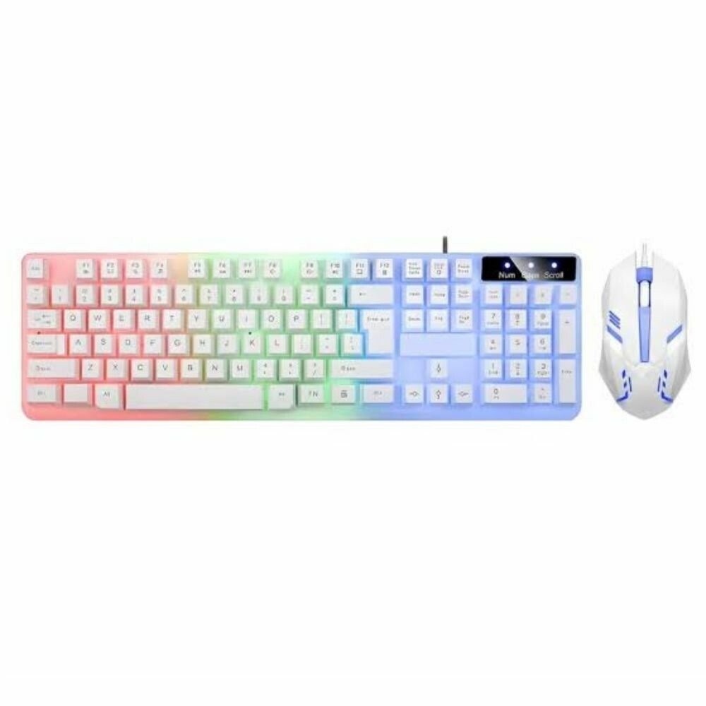 COMBO TECLADO Y MOUSE GAMER XAEA LUMENX MODX-054 WHITE COMBO TECLADO Y MOUSE GAMER XAEA LUMENX MODX-054 WHITE - Imagen 1