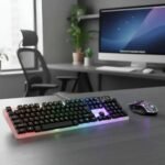 COMBO TECLADO Y MOUSE GAMER XAEA LUMENX MODX-054 TRASLUCIDO - Imagen 2