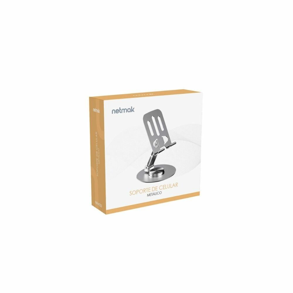 SOPORTE CELULAR ESCRITORIO NETMAK 360º NM-HC55 GREY SOPORTE CELULAR ESCRITORIO NETMAK 360º NM-HC55 GREY - Imagen 1