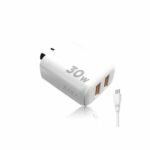 CARGADOR CELULAR XAEA INTENSIFY CABLE USB-C + X2 USB-A 30W