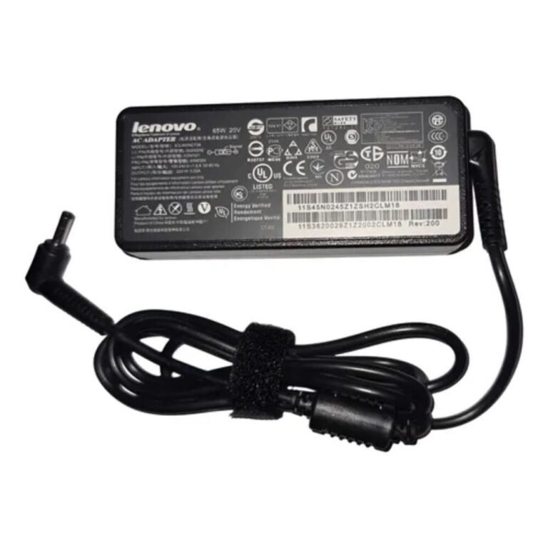 CARGADOR NOTEBOOK LENOVO PIN FINO 65W 20V 3,25A