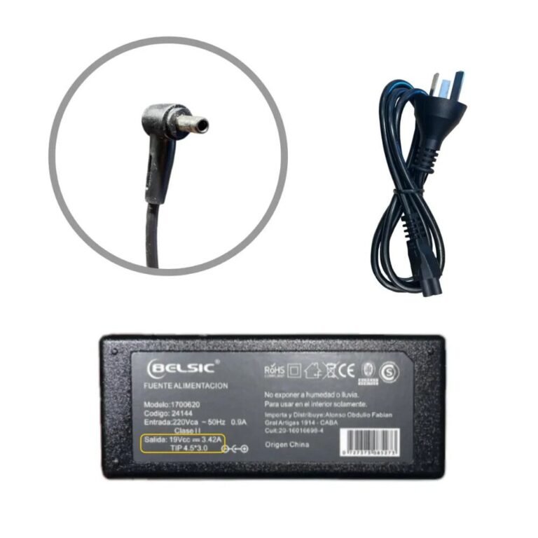 CARGADOR BELSIC PIN ASUS VIVOBOOK 4.5X3.0 19V 3.42A