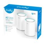 SISTEMA MESH WIFI CUDY M1300 GIGABIT AC1200 (PACK X2) - Imagen 2