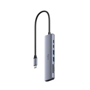 HUB USB-C CUDY X2 USB-A 3.0 + X1 USB-C 100PD + X1 USB-C + SDXC + HDMI