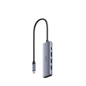HUB USB-C CUDY X1 USB-A 3.2 + X2 USB-A 2.0 + X1 USB-C 100PD + HDMI